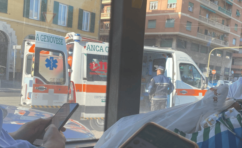 Incidente all'incrocio tra via Canevari e corso Montegrappa ...